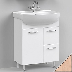 Водолей Тумба с раковиной Колумбия 65 дуб – фотография-1